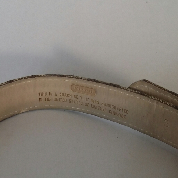 Coach Signature Belt size small - Picture 3 of 3